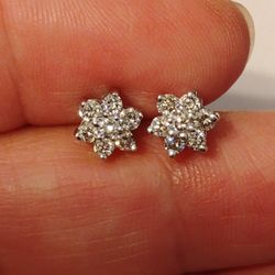 14K Diamond Earrings Available 