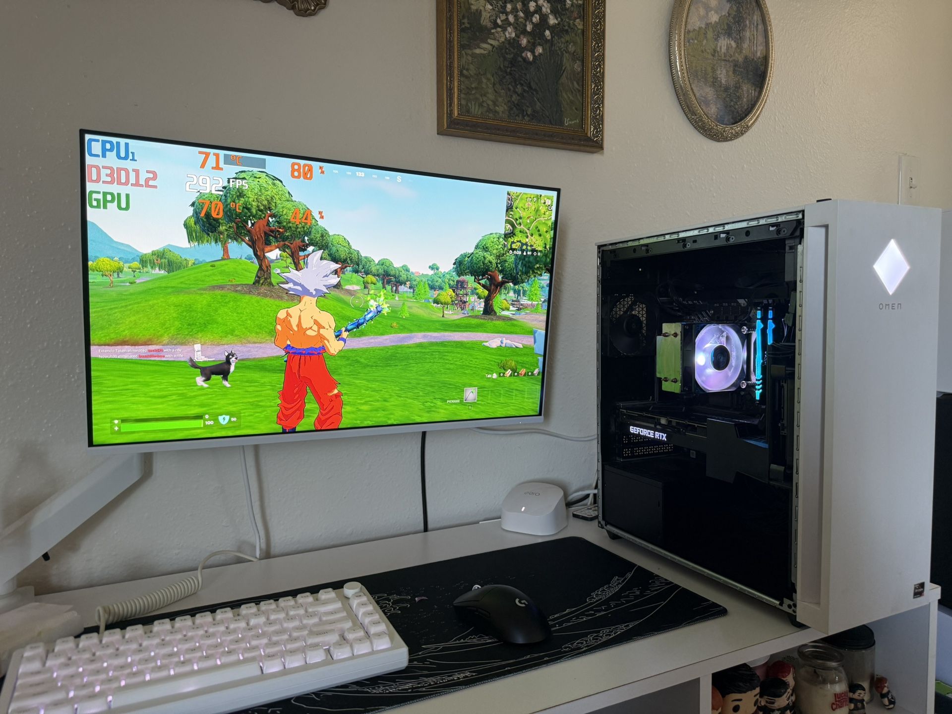 White Gaming Pc Computer Desktop RTX 3060 Ti / Ryzen 7 5700G