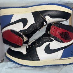 Union Fragment Jordan 1 High Red Sport Royal Size 12