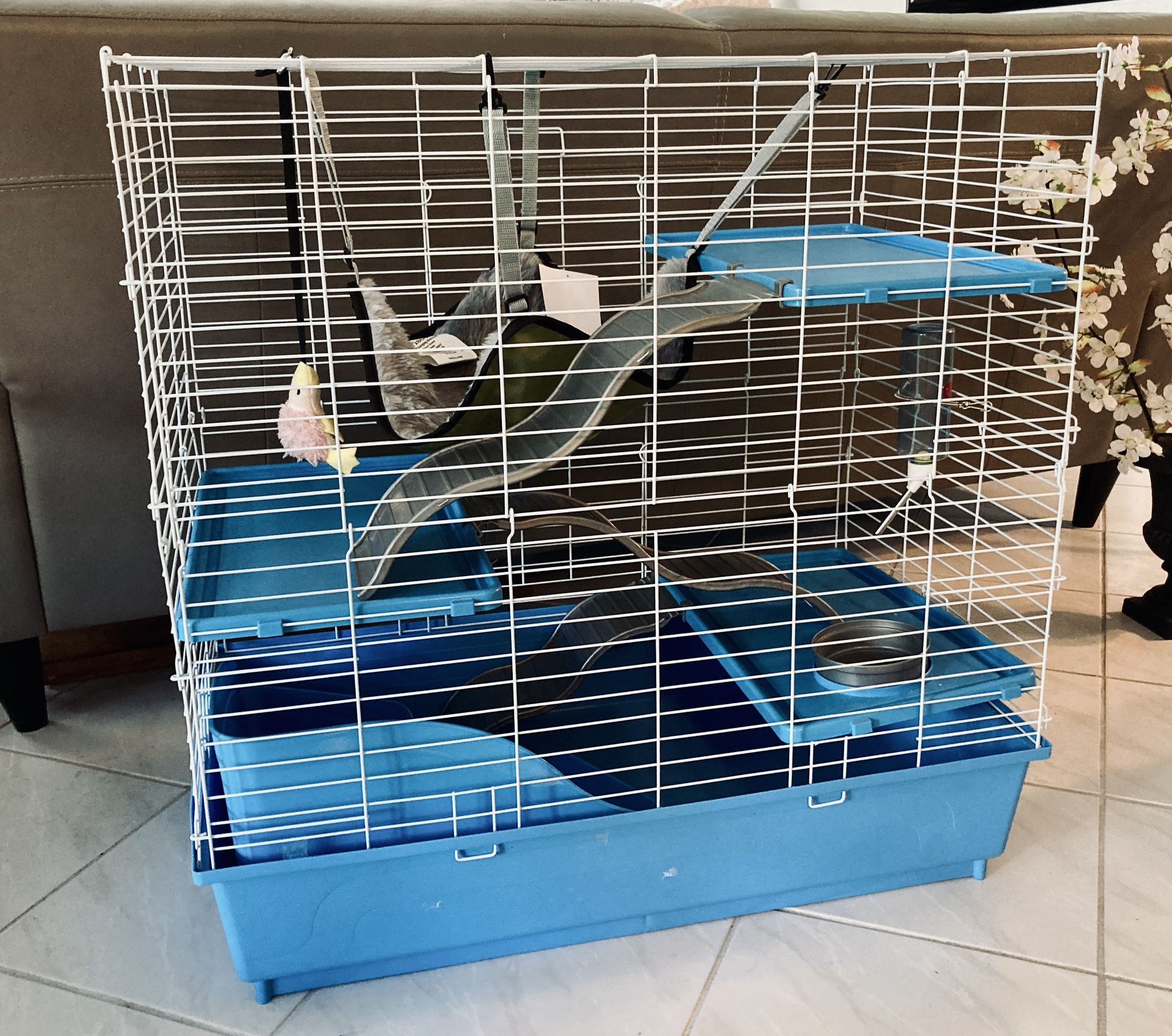 Large cage for small animals.