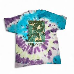Tie dye Custom March and Ash x CBX T-shirt - Size Large      #tie-dye #festival #psychedelic #goth #emo