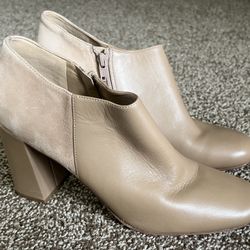 NEW Naturalizer Genuine Leather Beige Boots