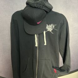 Espolon Black Hoodie Sweatshirt And SnapBack Hat