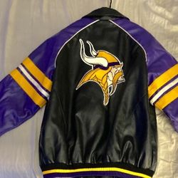 Vintage G-3 Minnesota Vikings Leather Jacket 