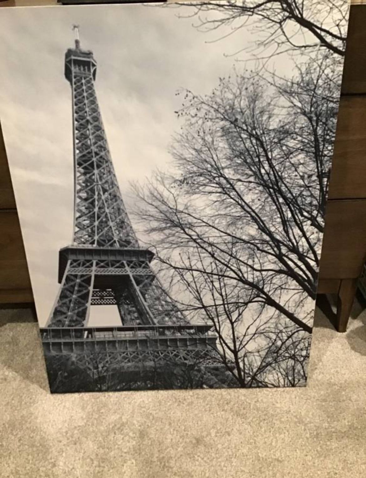 Eiffel Tower Canvas Artwork / Art - Excellent Condition!
