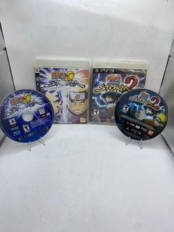 Naruto Shippuden Ultimate Ninja Storm 1 & 2 PS3 Games 2 game bundle