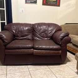 Leather Love Seat For Sale