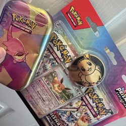Pokemon Prismatic Blister Packs And 151 Tin. Sealed