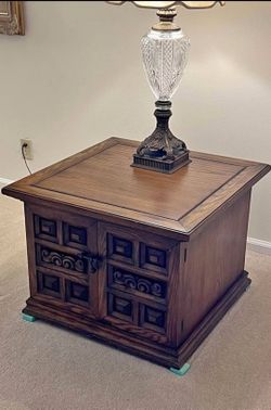 Vintage Art Deco Hardwood Cabinet