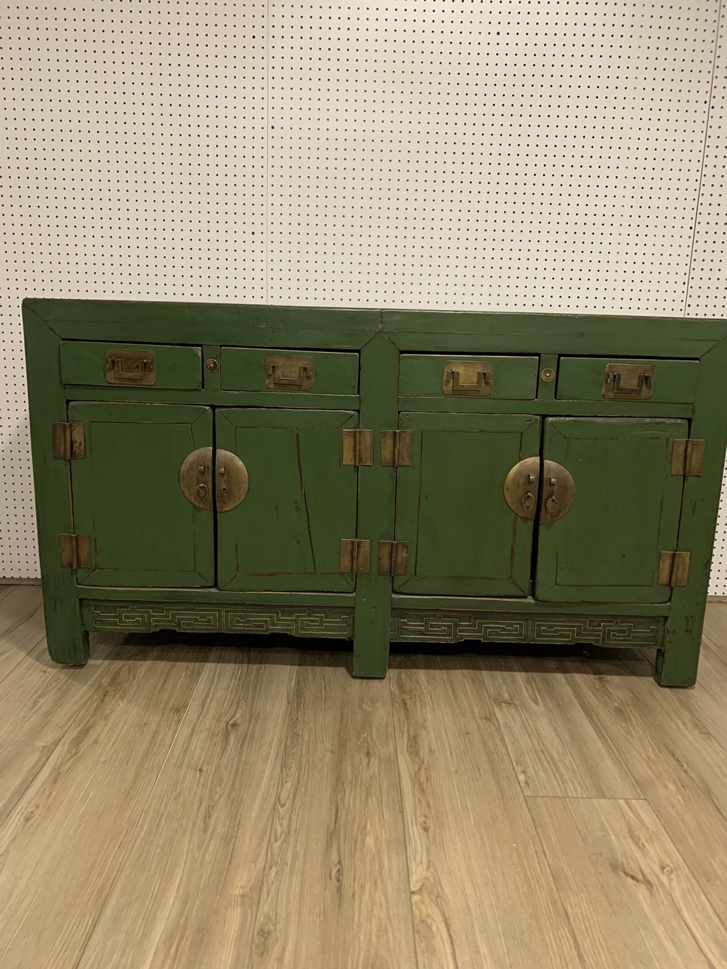 Green Antique Chinese Cabinet