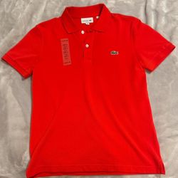 New Red Lacoste Polo