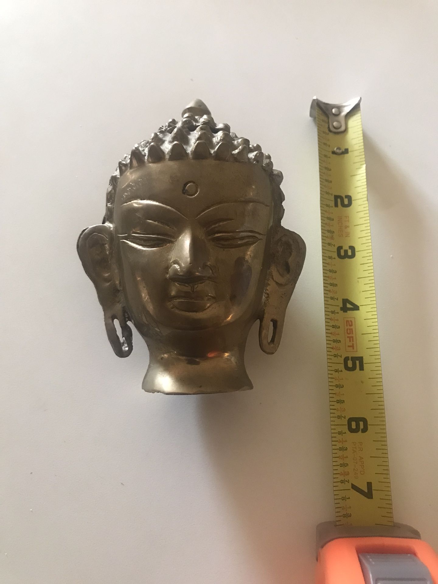 BUDDHA’S HEAD SOLID BRASS VERY HEAVY