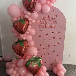 Strawberry Balloon Garland 
