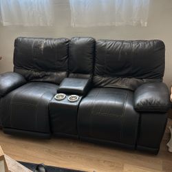 Black Leather Recliner