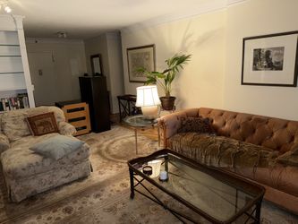Glass Cocktail Table And Matching Couch Table 
