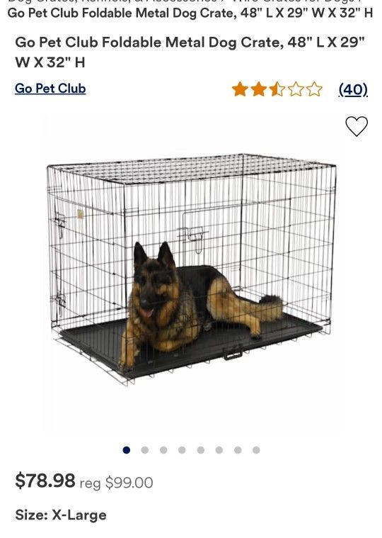 Dog Crate Cage Kennel