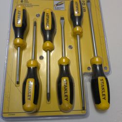 6 Piece Stanley Screwdriver Set