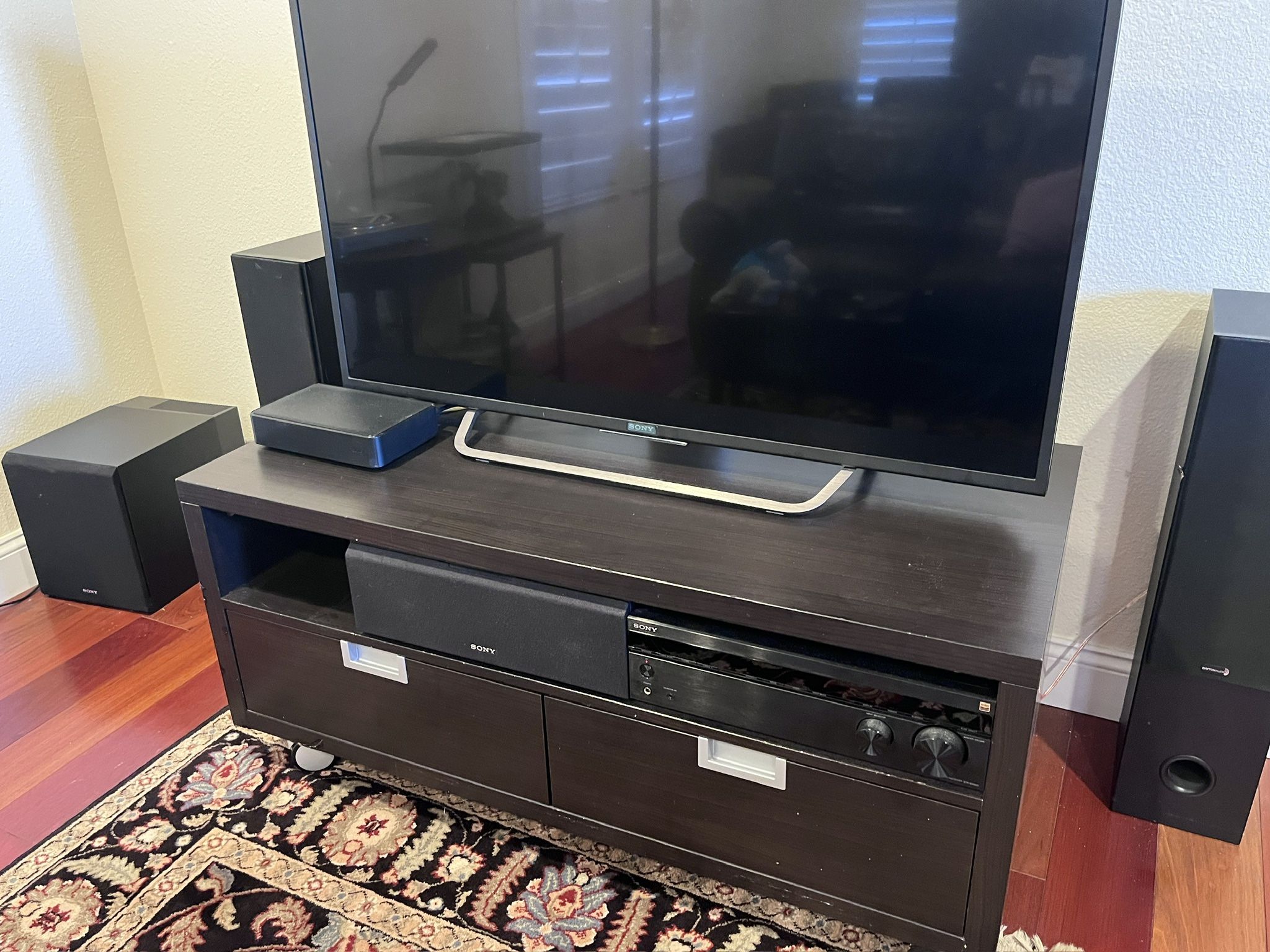IKEA Black Media Stand
