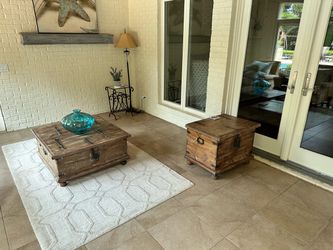 Arhaus Coffee table and end table