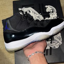 Jordan 11 Space Jam Size 9.5 Og Box Rep Insoles In Good Condition $300 Obo $500+ Ds Check The Apps.