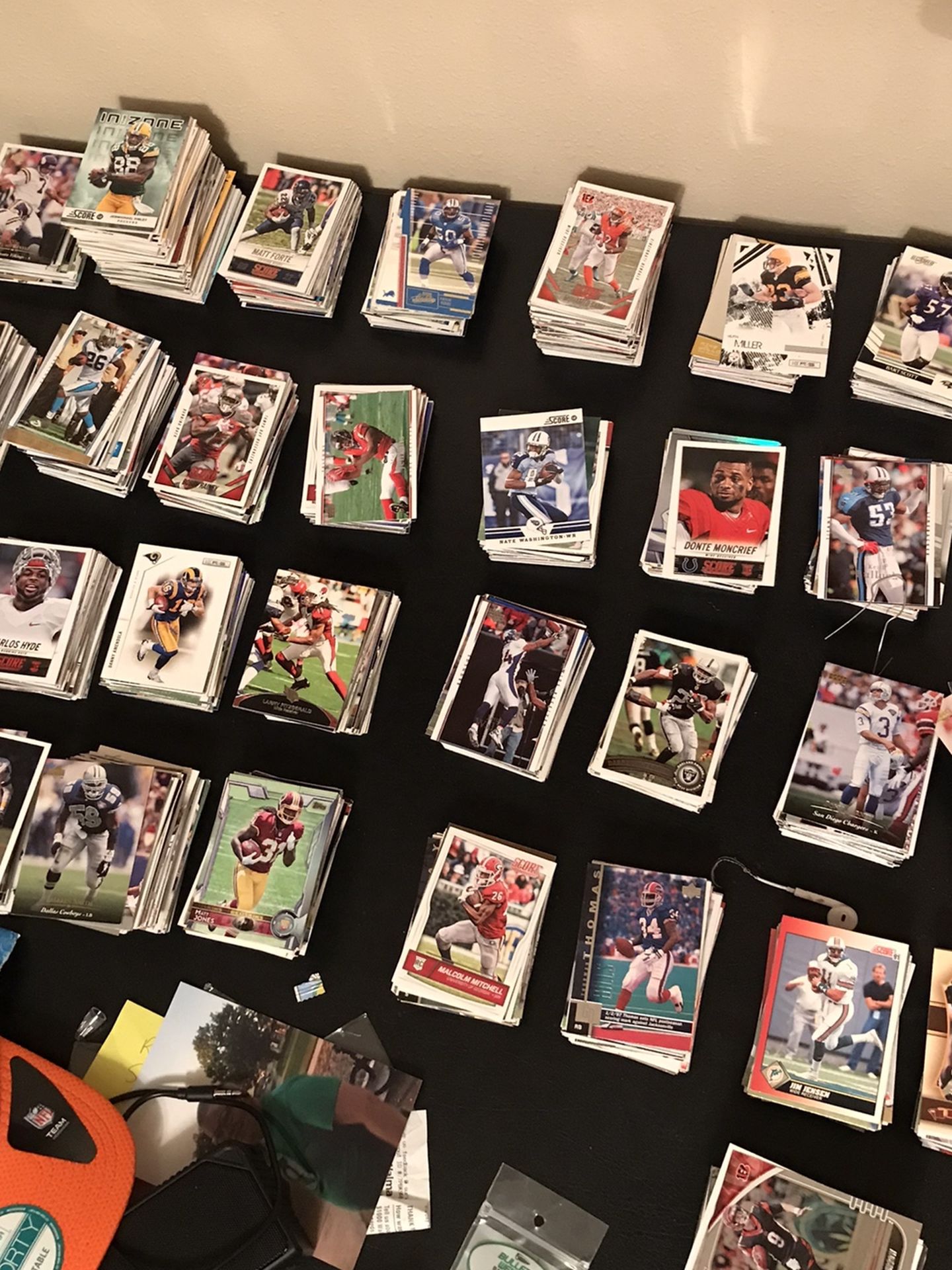 NFL Football Cards Sorted