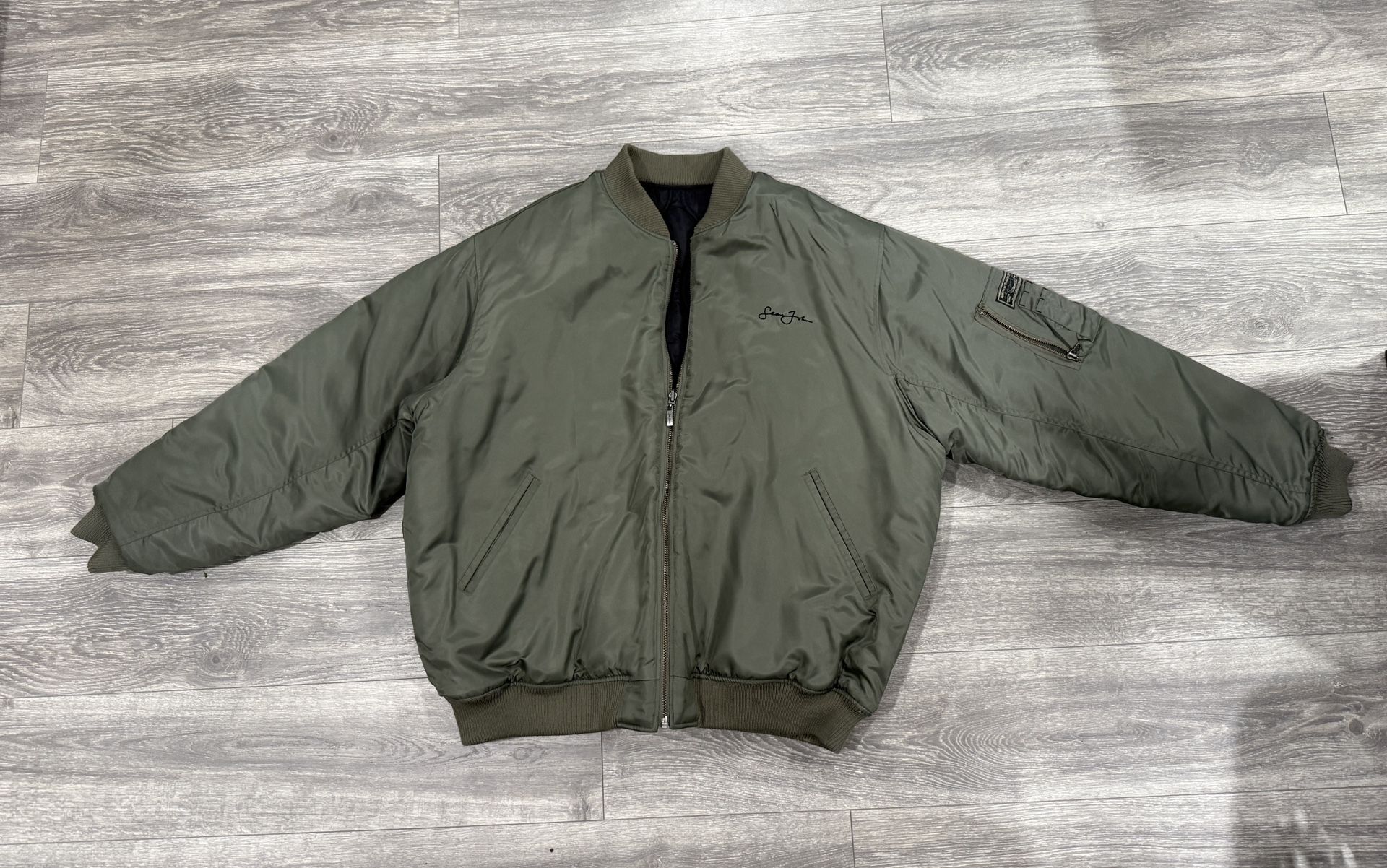 XL Olive drab bomber jacket
