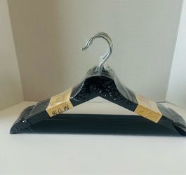 IKEA Bumerang Hanger For Shirt Trousers Pants Wardrobe Black Wood Pack of 8