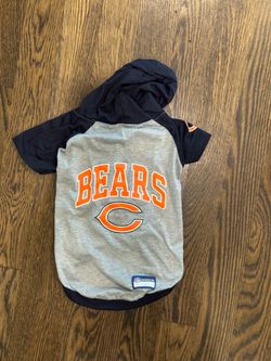 Chicago Bears dog t-shirt with hood