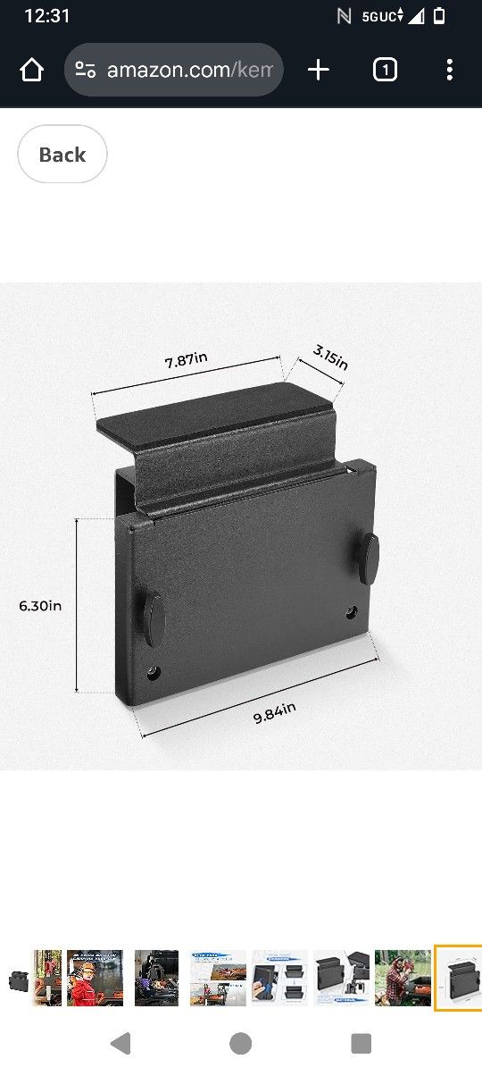 KEMIMOTO UTV Chainsaw Mount - Heavy Duty Steel