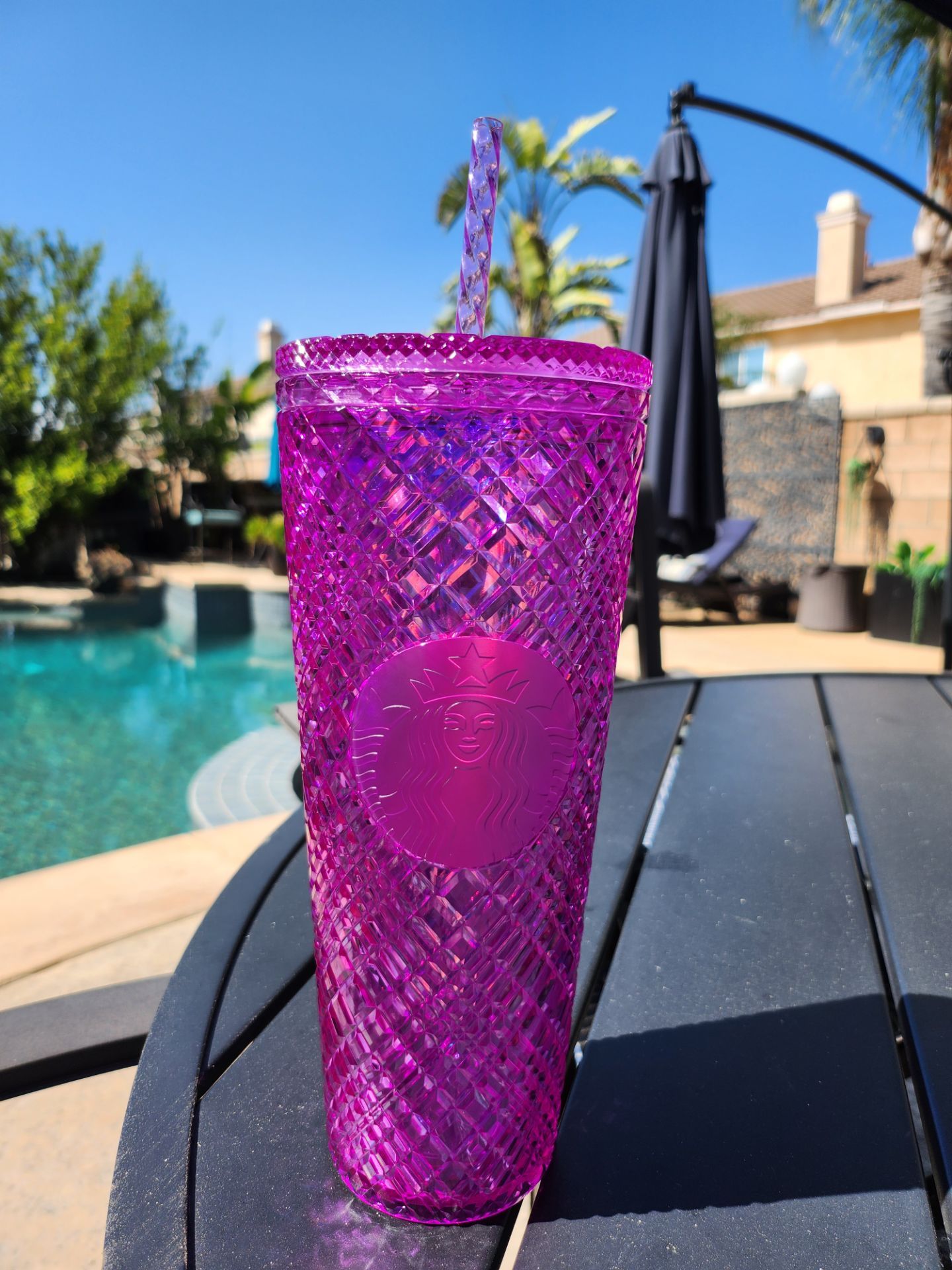 Starbucks magenta cup