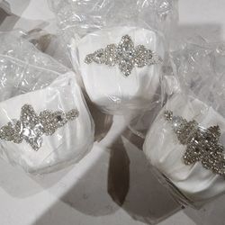 3 Petal White Baskets Girls For Wedding 