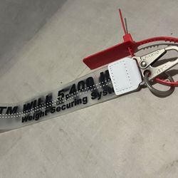 Off - White Lanyard Strap Weight Securing System TM Will 5400 lbs ZIP Tied