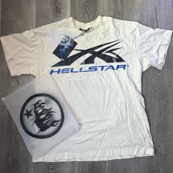 Hellstar Blue White Gel Shirt Size M