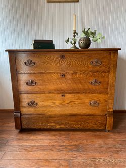 Antique Solis Oak Dresser