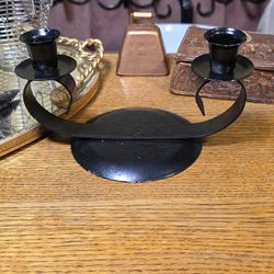 Black Wrought-iron Candlestick Holder