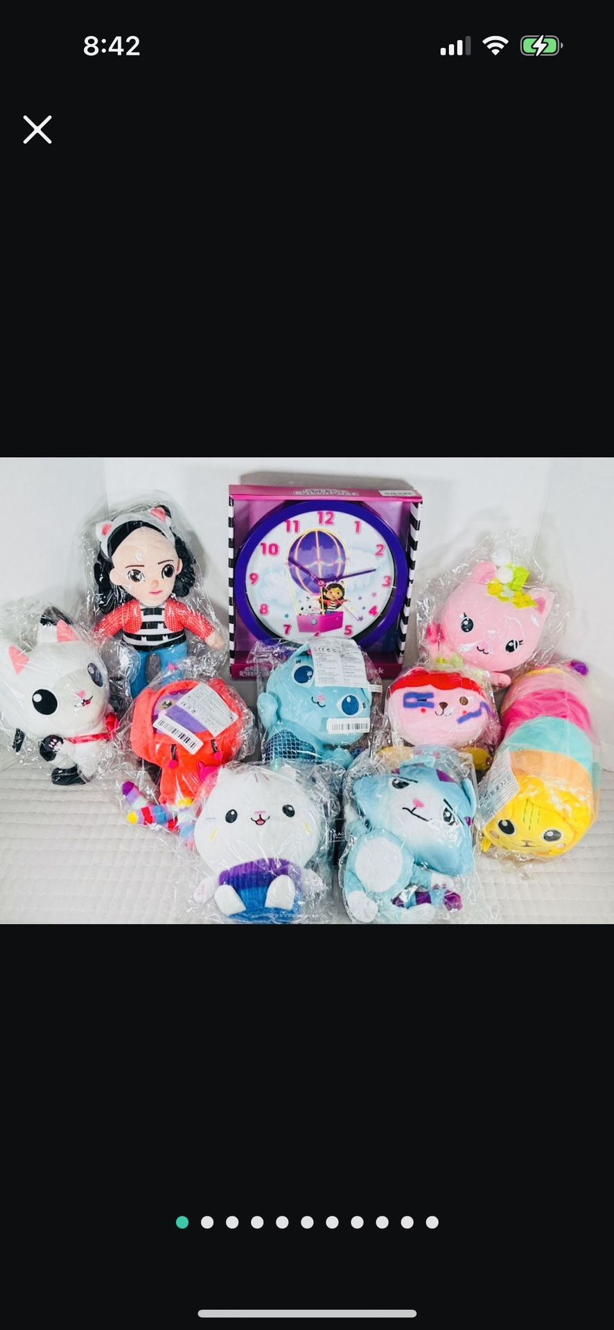 Gabbys Dollhouse Plush And Clock