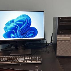 Dell Pc And Adjustable Monitor