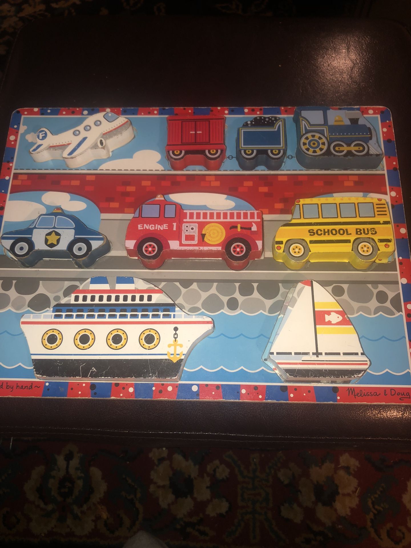Melissa & Doug Chunky Vehicles Puzzle #2
