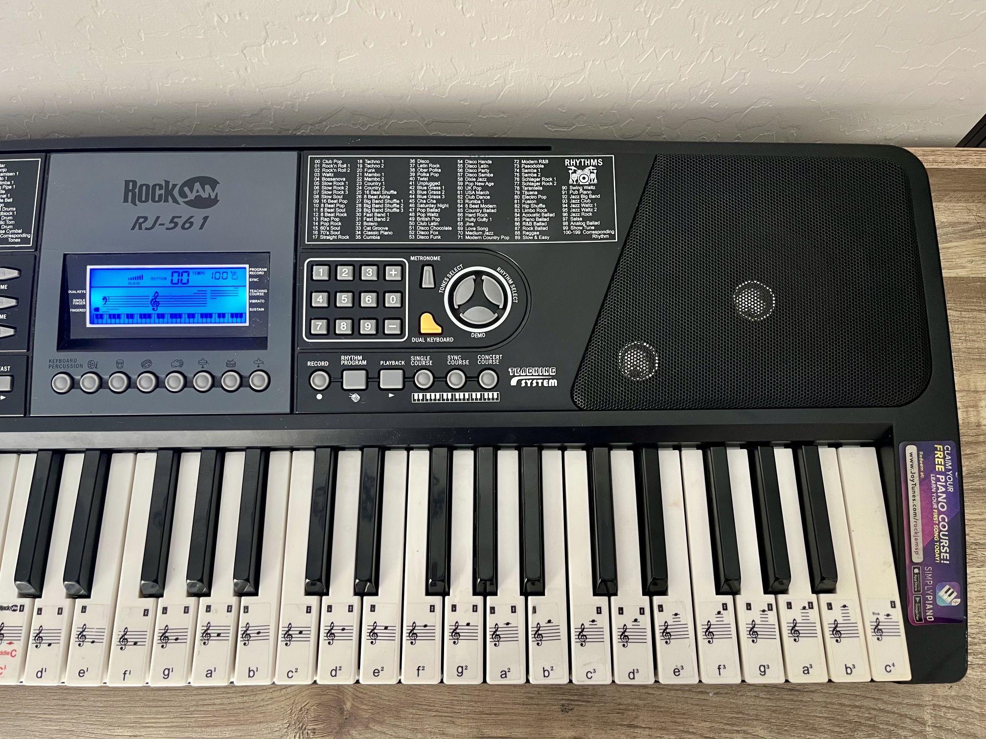 RockJam RJ-561 61 Key Keyboard