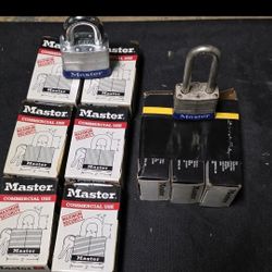 Set Of 9 Master Locks With Keys