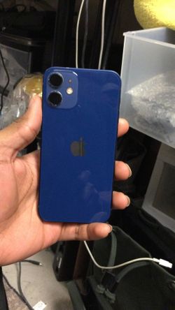 iPhone 12 Mini Blue Back Glass Frame For Replacement