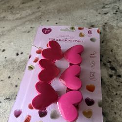 Valentines Heart Chip Clips
