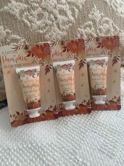 A Little Pumpkin Is On The Way Hand Cream Set of 3
