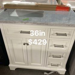 36in Bathroom Vanity With Top