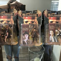 $40 Pirates Of The Caribbean Dead Man’s Chest Action Figures 