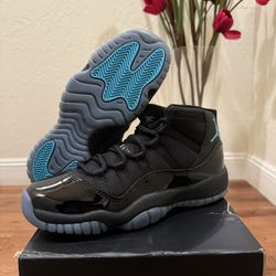 Nike Air Jordan 11 Retro GS Gamma Blue Black Sizes 5Y & 6Y 378038-047 Youth Kids