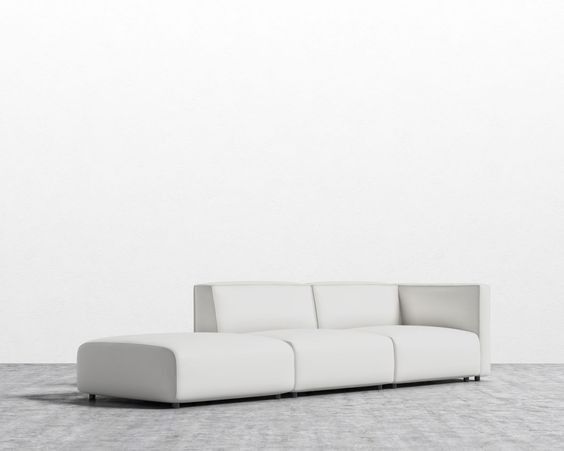 Arya Modular Sectional Ottoman and Open Right End Piece