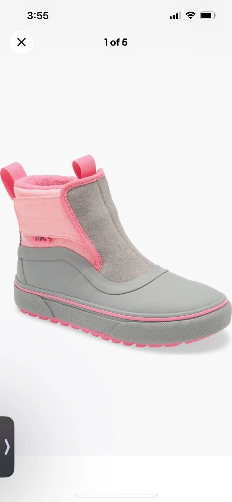 vans kids’ Slip On Terrain V-MTE1 Water Repellant Boot Little Kid