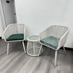 3pc outdoor patio bistro set