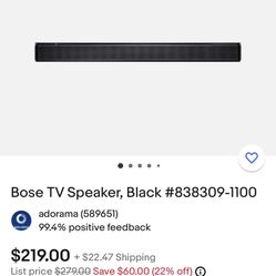 Bose Tv Speaker 